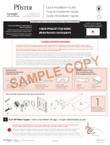 Pfister Carnegie R89-1WEY Specification and Owner Manual