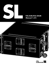 d&b audiotechnik KSL-SUB/KSL-GSUB Le manuel du propriétaire