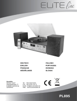 Soundmaster PL895 Elite Line Wooden Retro Vinyl Records Player Manuel utilisateur
