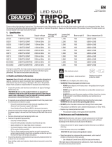 Draper 03195 LED SMD Tripod Site Light Mode d'emploi