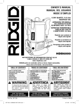 RIDGID 6 Qt. NXT Backpack Vacuum Cleaner Manuel utilisateur