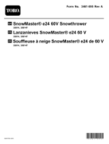 Toro SnowMaster e24 60V Snowthrower Manuel utilisateur