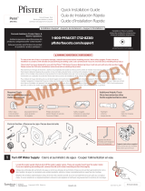 Pfister Penn 8P8-PESB Specification and Owner Manual
