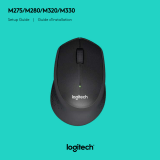 Logitech M275, M280, M320, M330 Wireless Mouse Mode d'emploi