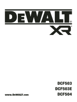 DeWalt DCF503 XR Brushless Cordless 3 by 8 Inch Open Head Ratchet Manuel utilisateur