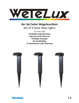Wetelux 98 14 04 Set of 3 Solar Way Lights Manuel utilisateur
