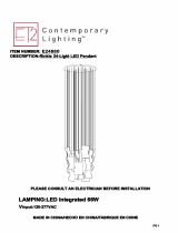 ET2 Contemporary Lighting E24880 Rinkle 24-Light LED Pendant Manuel utilisateur