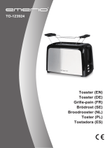 Emerio Toaster "TO-123924", Doppelschlitz, Edelstahl, 750 Watt Mode d'emploi