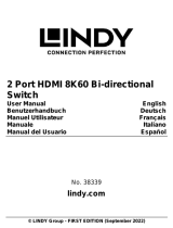 Lindy LD-1020 2 Port HDMI 8K60 Bi Directional Switch Manuel utilisateur