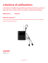 Livoo TEA304 Power Bank inf5000mAh Manuel utilisateur