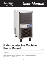 Avantco 194UCB77A Undercounter Ice Machine Manuel utilisateur