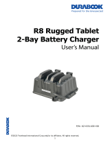 Durabook R8 Rugged Tablet 2Bay Battery Charger Manuel utilisateur