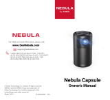 Anker D4111 Nebula Capsule Projector Le manuel du propriétaire