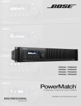 Bose PM8500 PowerMatch Configurable Professional Power Amplifiers Mode d'emploi