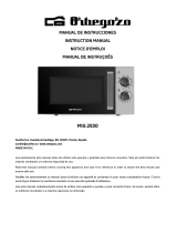 Orbegozo MIG 2530 Microwave Manuel utilisateur