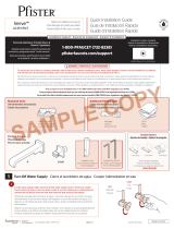 Pfister Verve LG49-VRV3D Specification and Owner Manual