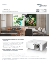 Optoma ZW350e Le manuel du propriétaire