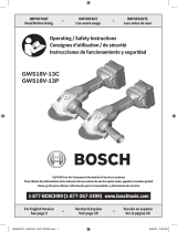 Bosch GWS18V-13C PROFACTOR 18V Spitfire Connected Ready Manuel utilisateur