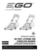 EGO LM2130SP 56 Volt Lithium Ion Cordless Mower Manuel utilisateur