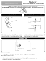 POWERWAND Honeycomb Shades Mode d'emploi