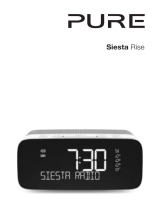 PURE 1852598 Siesta Rise Radio Alarm Clock FM Bluetooth Manuel utilisateur