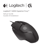 Logitech G402 Hyperion Fury Wireless Mouse Mode d'emploi
