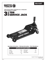 Matco Tools MLPJ35T Low Profile Floor Jack Manuel utilisateur