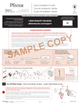 Pfister Tisbury LG89-8TBK Specification and Owner Manual