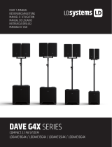 LD systems LD DAVE G4X Series Compact 2.1 PA Loudspeakers System Manuel utilisateur