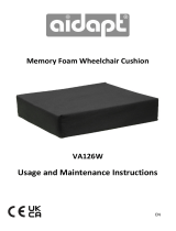 Aidapt VA126W Memory Foam Wheelchair Cushion Manuel utilisateur