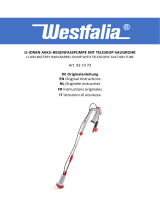 Westfalia Wasserwelten Akku-Regenfasspumpe teleskopierbar, 12 Volt Mode d'emploi