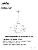 Maxim Lighting 20907 Sync LED 6 Lights Chandelier Mode d'emploi