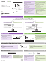 Yamaha SR-X40A Guide de démarrage rapide