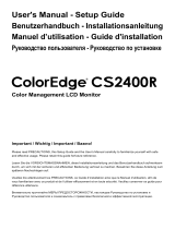 Eizo CS2400R Guide d'installation