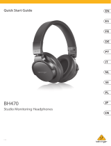 Behringer BH470 Studio Monitoring Headphones Mode d'emploi