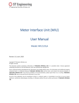 ST Engineering MIU1USLA Meter Interface Unit Manuel utilisateur