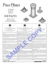 Pfister Kenzo 023-DFXC Specification and Owner Manual