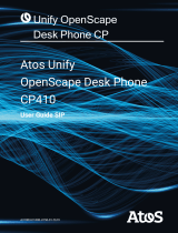 Unify OpenScape Desk Phone CP410 SIP Mode d'emploi