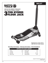 Matco Tools MHJ3T 3 Ton Hybrid Floor Jack Manuel utilisateur