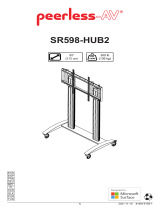PEERLESS-AV SR598-HUB2 SmartMount Flat Panel Cart Manuel utilisateur