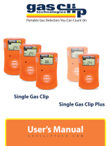 Gas Clip Technologies Single Gas Clip Portable Gas Detector Manuel utilisateur