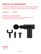 Livoo DOS200 Wireless Massage Gun Manuel utilisateur