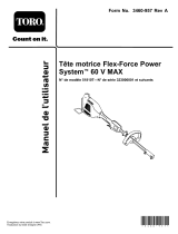 Toro Flex-Force Power System 60V MAX Power Head Manuel utilisateur
