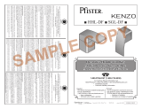 Pfister Kenzo HHL-DFXC Specification and Owner Manual