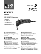 Meec tools 021419 600 W 2200 /min Nibbler Manuel utilisateur