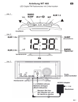 Technoline WT 460 LED Digital FM Clock Radio Manuel utilisateur