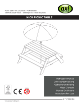 AXI A031.003.01 Nick Picnic Table Manuel utilisateur