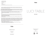 Pablo Luci Portable LED Table Lamp Le manuel du propriétaire