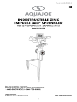 AQUAJOE AJ-ISH-2PK Indestructible Zinc Impulse 360 Degree Sprinkler Manuel utilisateur