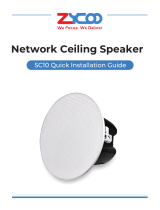 Zycoo SC10 Network Ceiling Speaker Quick Guide d'installation